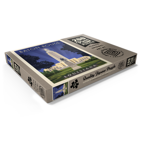 Darstellung des Puzzle Motivs Baton Rouge, Louisiana: State Capitol, Vintage Poster - Puzzleteile: 200