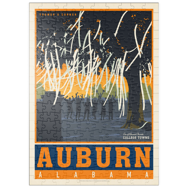 puzzleplate American College Towns: Auburn, Alabama, Vintage Poster 200 Puzzle