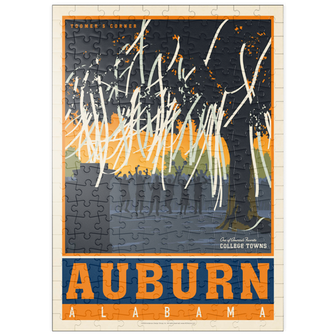 puzzleplate American College Towns: Auburn, Alabama, Vintage Poster 200 Puzzle