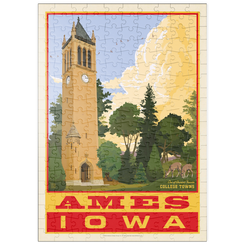 puzzleplate American College Towns: Ames, Iowa, Vintage Poster 200 Puzzle