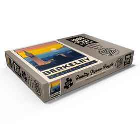 Darstellung des Puzzle Motivs American College Towns: Berkeley, CA, Vintage Poster - Puzzleteile: 1000