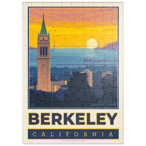 puzzleplate American College Towns: Berkeley, CA, Vintage Poster 100 Puzzle