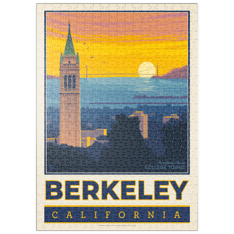 puzzleplate American College Towns: Berkeley, CA, Vintage Poster 500 Puzzle