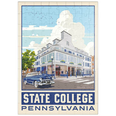 puzzleplate American College Towns: State College, PA, Vintage Poster 100 Puzzle