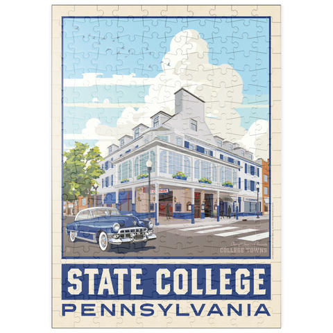 puzzleplate American College Towns: State College, PA, Vintage Poster 200 Puzzle