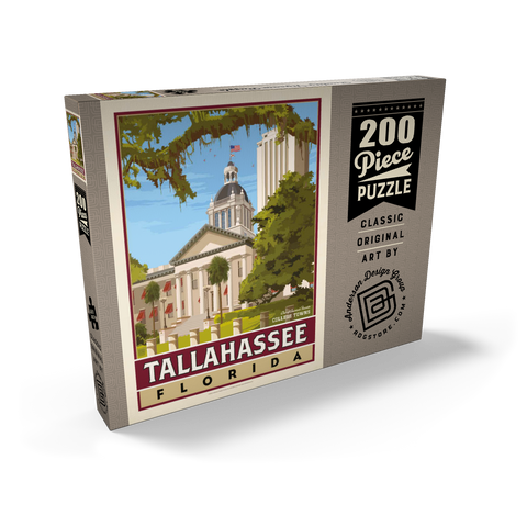Darstellung des Puzzle Motivs American College Towns: Tallahassee, FL, Vintage Poster American College Towns: Tallahassee, FL, Vintage Poster 200 Puzzle Schachtel Ansicht2