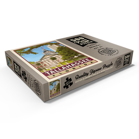 Darstellung des Puzzle Motivs American College Towns: Tallahassee, FL, Vintage Poster - Puzzleteile: 500