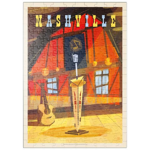 puzzleplate Nashville, TN: Grand Ole Opry (Mod Design), Vintage Poster 200 Puzzle