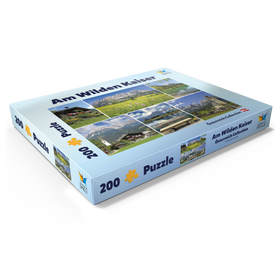Alternative Darstellung des Puzzle-Motivs Am Wilden Kaiser: Ellmau, Scheffau und Going in Tirol – Puzzleteile: 200