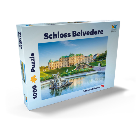 Schloss Belvedere in Wien, Österreich 1000 Puzzle Schachtel Ansicht2