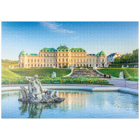 puzzleplate Schloss Belvedere in Wien, Österreich 1000 Puzzle