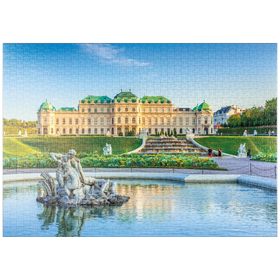 Darstellung des Puzzle Motivs Schloss Belvedere in Wien, Österreich - Puzzleteile: 1000