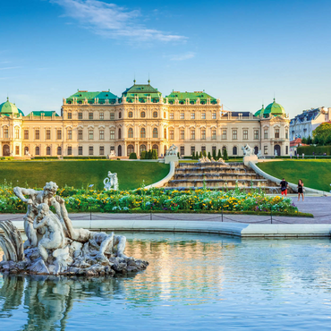 Schloss Belvedere in Wien, Österreich 1000 Puzzle 3D Modell