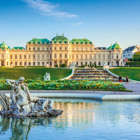 Schloss Belvedere in Wien, Österreich 1000 Puzzle 3D Modell