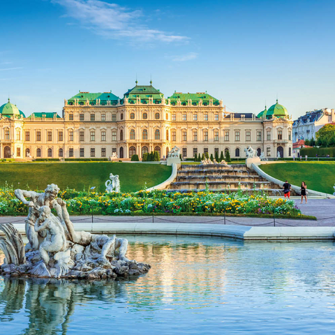 Schloss Belvedere in Wien, Österreich 100 Puzzle 3D Modell