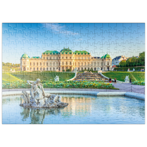 puzzleplate Schloss Belvedere in Wien, Österreich 200 Puzzle