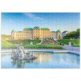 Darstellung des Puzzle Motivs Schloss Belvedere in Wien, Österreich - Puzzleteile: 200