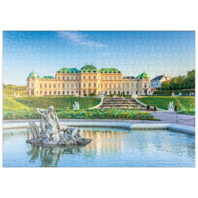 Darstellung des Puzzle Motivs Schloss Belvedere in Wien, Österreich - Puzzleteile: 500