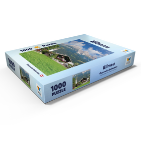 Alternative Darstellung des Puzzle-Motivs Ellmau am Wilden Kaiser in Tirol, Österreich – Puzzleteile: 1000