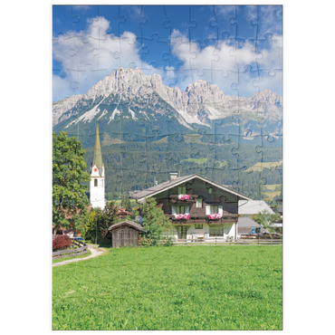 puzzleplate Ellmau am Wilden Kaiser in Tirol, Österreich 100 Puzzle