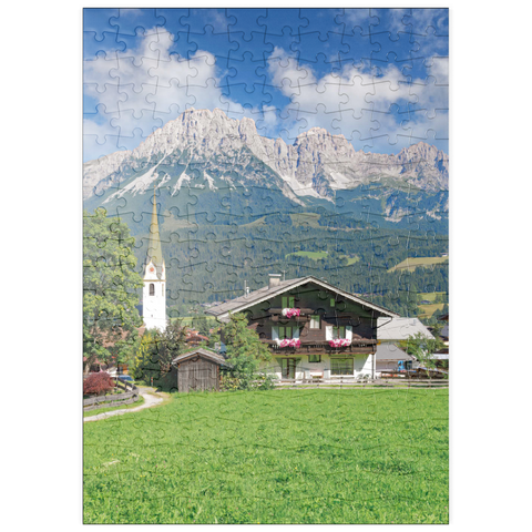 puzzleplate Ellmau am Wilden Kaiser in Tirol, Österreich 200 Puzzle