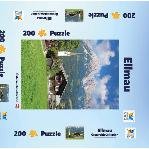 Ellmau am Wilden Kaiser in Tirol, Österreich 200 Puzzle Schachtel 3D Modell