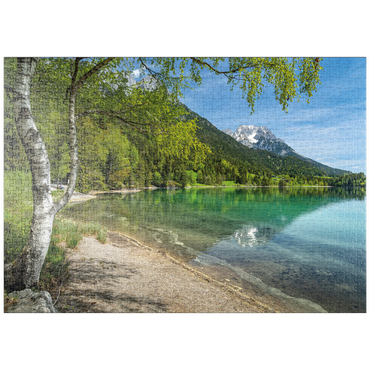 puzzleplate Hintersteiner See bei Scheffau in Tirol 1000 Puzzle