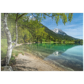 Darstellung des Puzzle Motivs Hintersteiner See bei Scheffau in Tirol - Puzzleteile: 1000