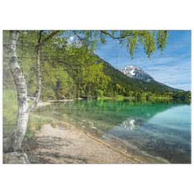 Darstellung des Puzzle Motivs Hintersteiner See bei Scheffau in Tirol - Puzzleteile: 100