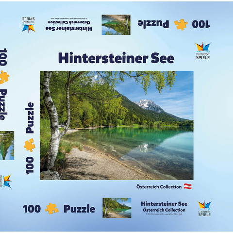 Hintersteiner See bei Scheffau in Tirol 100 Puzzle Schachtel 3D Modell