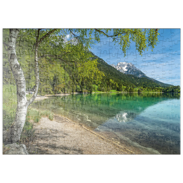 puzzleplate Hintersteiner See bei Scheffau in Tirol 200 Puzzle