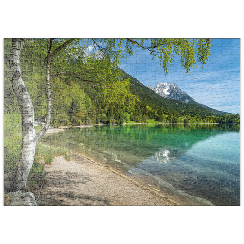 puzzleplate Hintersteiner See bei Scheffau in Tirol 500 Puzzle