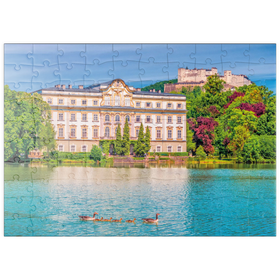 Darstellung des Puzzle Motivs Schloss Leopoldskron bei Salzburg, Österreich - Puzzleteile: 100