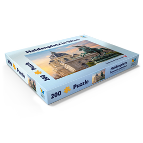 Alternative Darstellung des Puzzle-Motivs Statue auf dem Heldenplatz in Wien, Naturhistorisches Museum - Österreich – Puzzleteile: 200