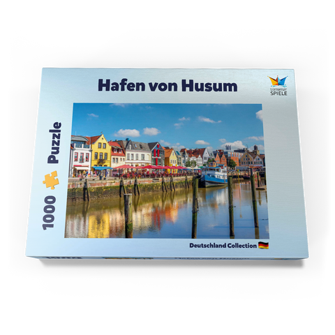 Hafen von Husum, Nordfriesland, Nordsee, Schleswig-Holstein 1000 Puzzle Schachtel Ansicht3