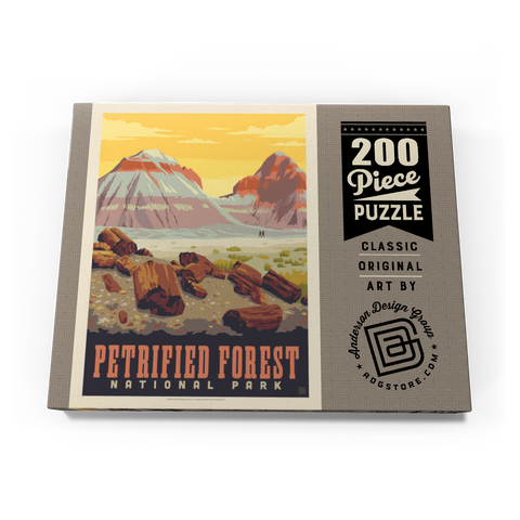Darstellung des Puzzle Motivs Petrified Forest National Park: Painted Hills, Vintage Poster Petrified Forest National Park: Painted Hills, Vintage Poster 200 Puzzle Schachtel Ansicht3