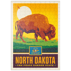 Darstellung des Puzzle Motivs North Dakota: The Peace Garden State - Puzzleteile: 200