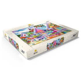 Alternative Darstellung des Puzzle-Motivs Conch Republic – Aquarellkunst – Puzzleteile: 200