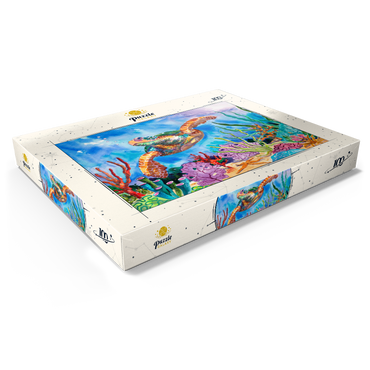 Reef Rider – Aquarellkunst 100 Puzzle Schachtel Ansicht1