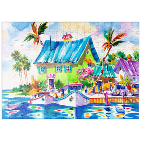 Darstellung des Puzzle Motivs Das Leben genießen – Aquarellkunst - Puzzleteile: 200