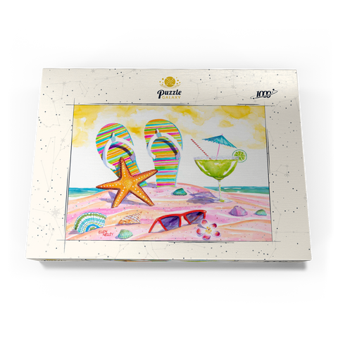 5 O'clock Somewhere – Aquarellkunst 1000 Puzzle Schachtel Ansicht3