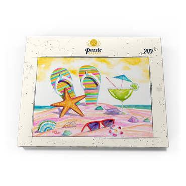 5 O'clock Somewhere – Aquarellkunst 200 Puzzle Schachtel Ansicht3