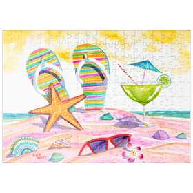 Darstellung des Puzzle Motivs 5 O'clock Somewhere – Aquarellkunst - Puzzleteile: 200