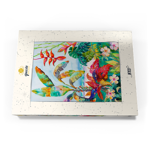 Florida-Laub – Aquarellkunst 1000 Puzzle Schachtel Ansicht3