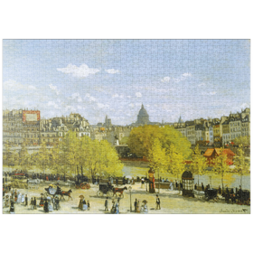 Darstellung des Puzzle-Motivs Piatnik: Quai du Louvre Paris, Claude Monet – Puzzleteile: 1000