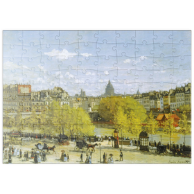 Darstellung des Puzzle Motivs Piatnik: Quai du Louvre Paris, Claude Monet - Puzzleteile: 100