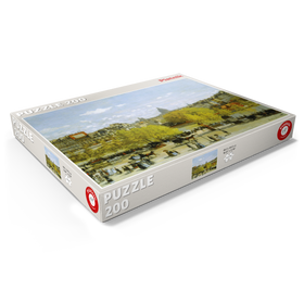 Darstellung des Puzzle Motivs Piatnik: Quai du Louvre Paris, Claude Monet - Puzzleteile: 200