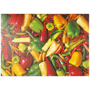 Darstellung des Puzzle Motivs puzzleplate Piatnik: Paprika 1000 Puzzle