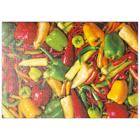 Darstellung des Puzzle Motivs Piatnik: Paprika puzzleplate Piatnik: Paprika 200 Puzzle