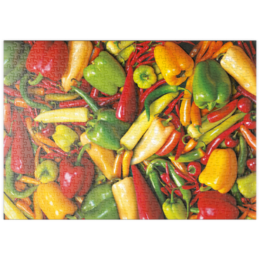 Darstellung des Puzzle Motivs puzzleplate Piatnik: Paprika 500 Puzzle